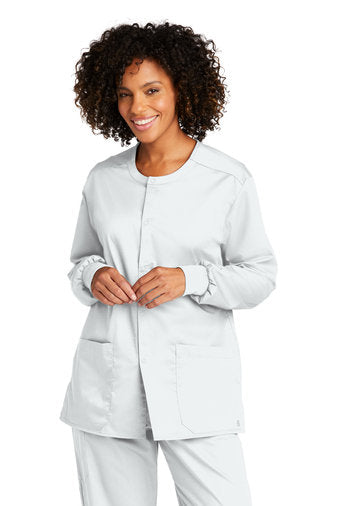 White on sale scrub coat