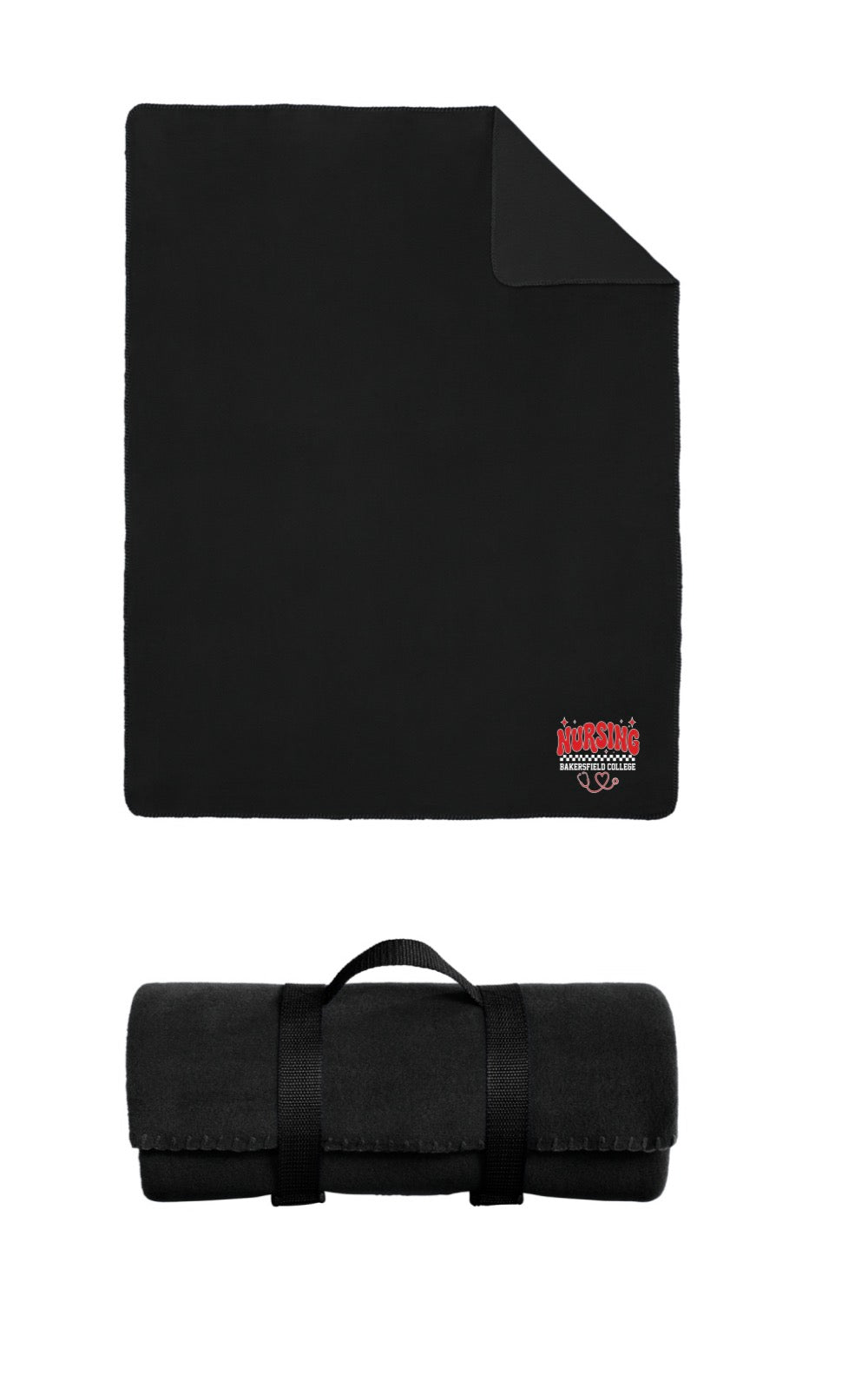 Blanket with carrying strap with buckles w/EMB Logo 5