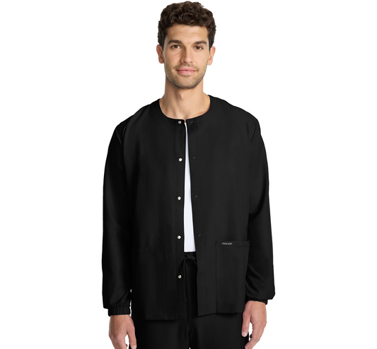 Black Unisex Snap Jacket