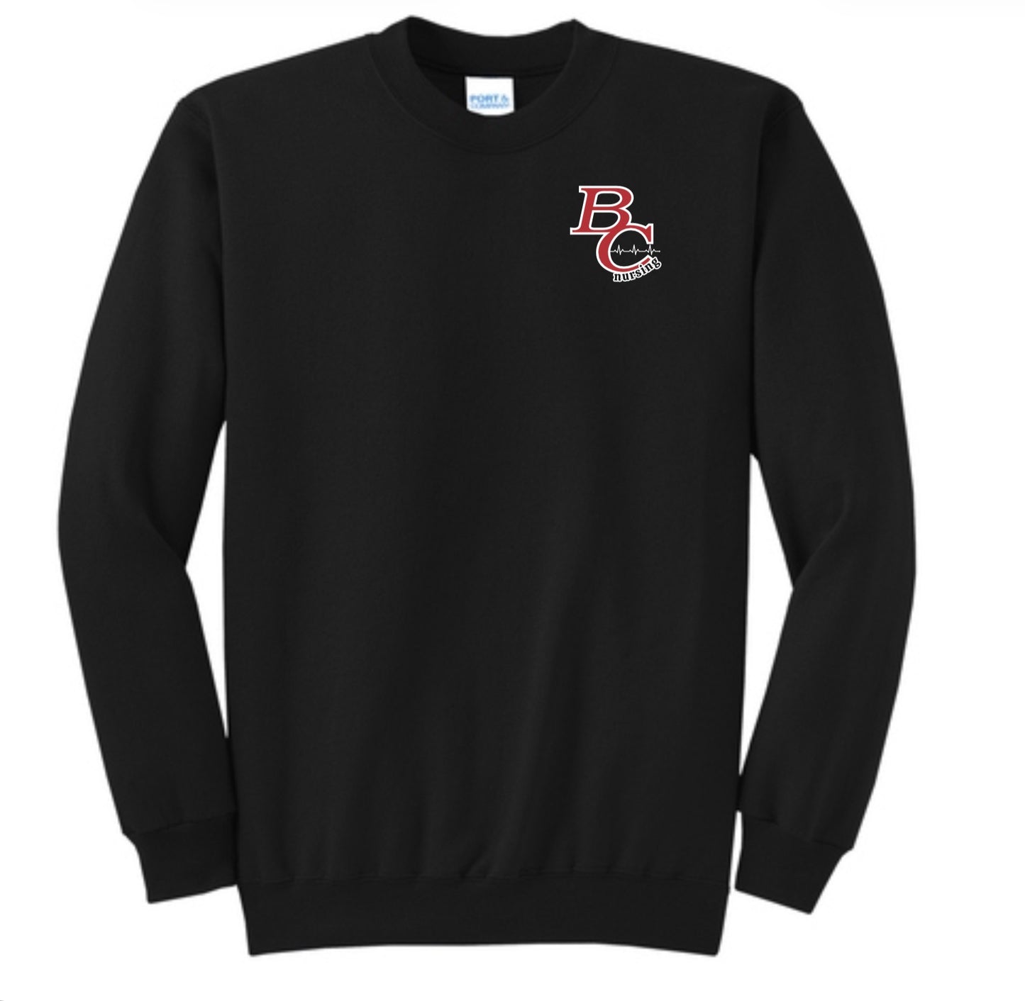 BC CREWNECK GREY PRINTED LOGO 3