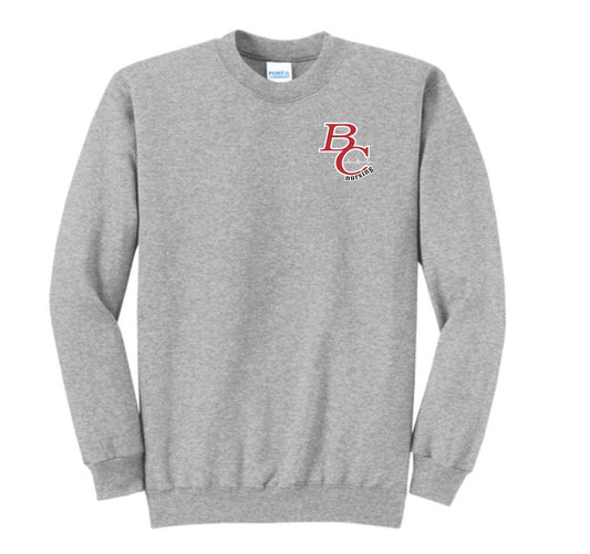 BC CREWNECK GREY PRINTED LOGO 3