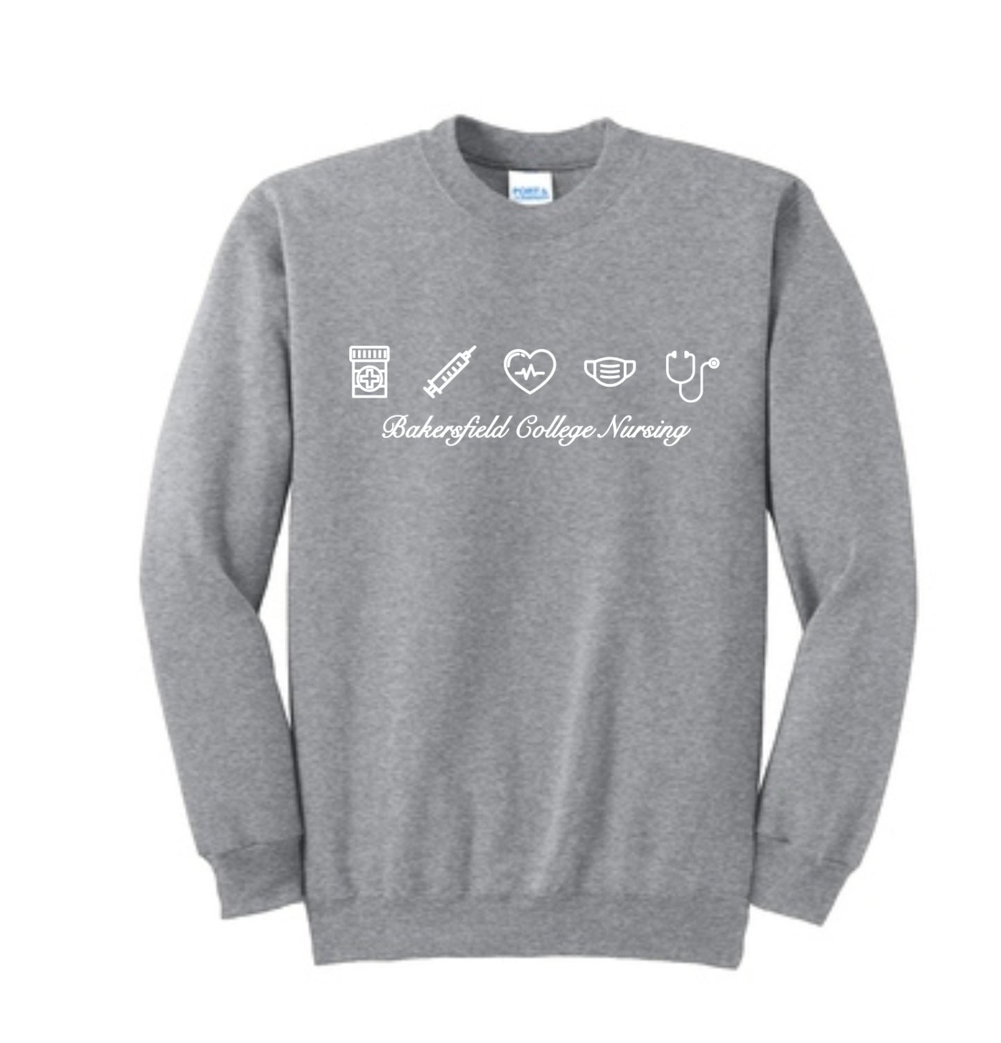 BC CREWNECK GREY LOGO 3