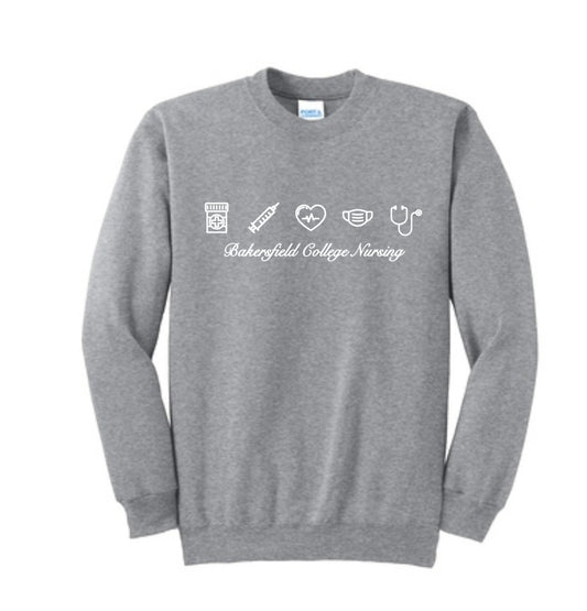 BC CREWNECK GREY LOGO 3