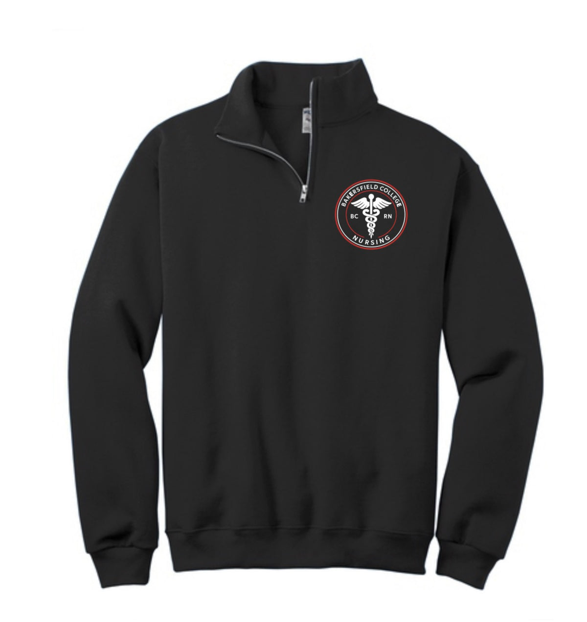 BC Black 1/4 Zip w/EMB LOGO 3