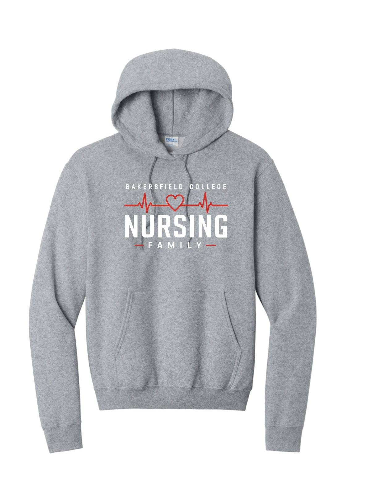 BC Sport Grey Hoodie w/Printed LOGO 2