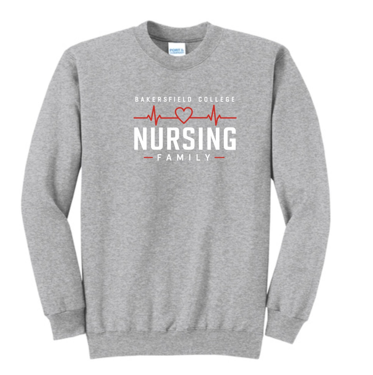 BC Sport Grey Crewneck w/ Printed LOGO 2