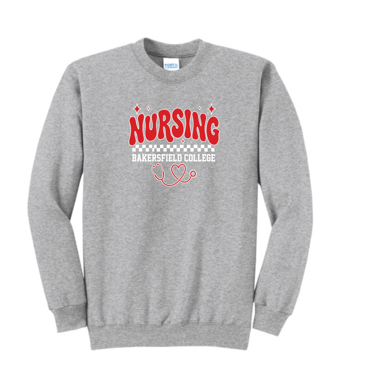 BC Sport Grey Crewneck w/ Printed LOGO 5