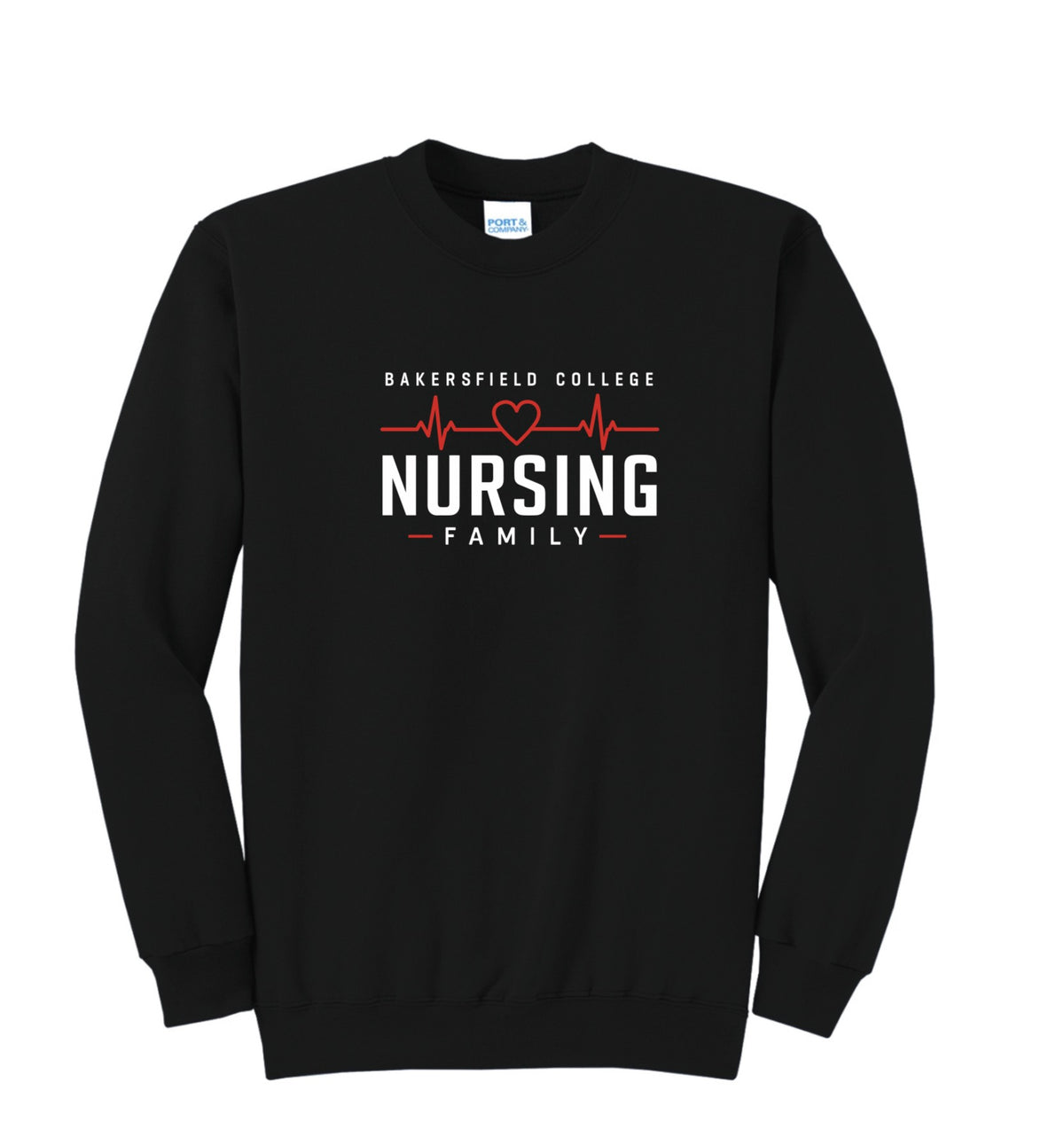 BC Black Crewneck with Printed LOGO 2
