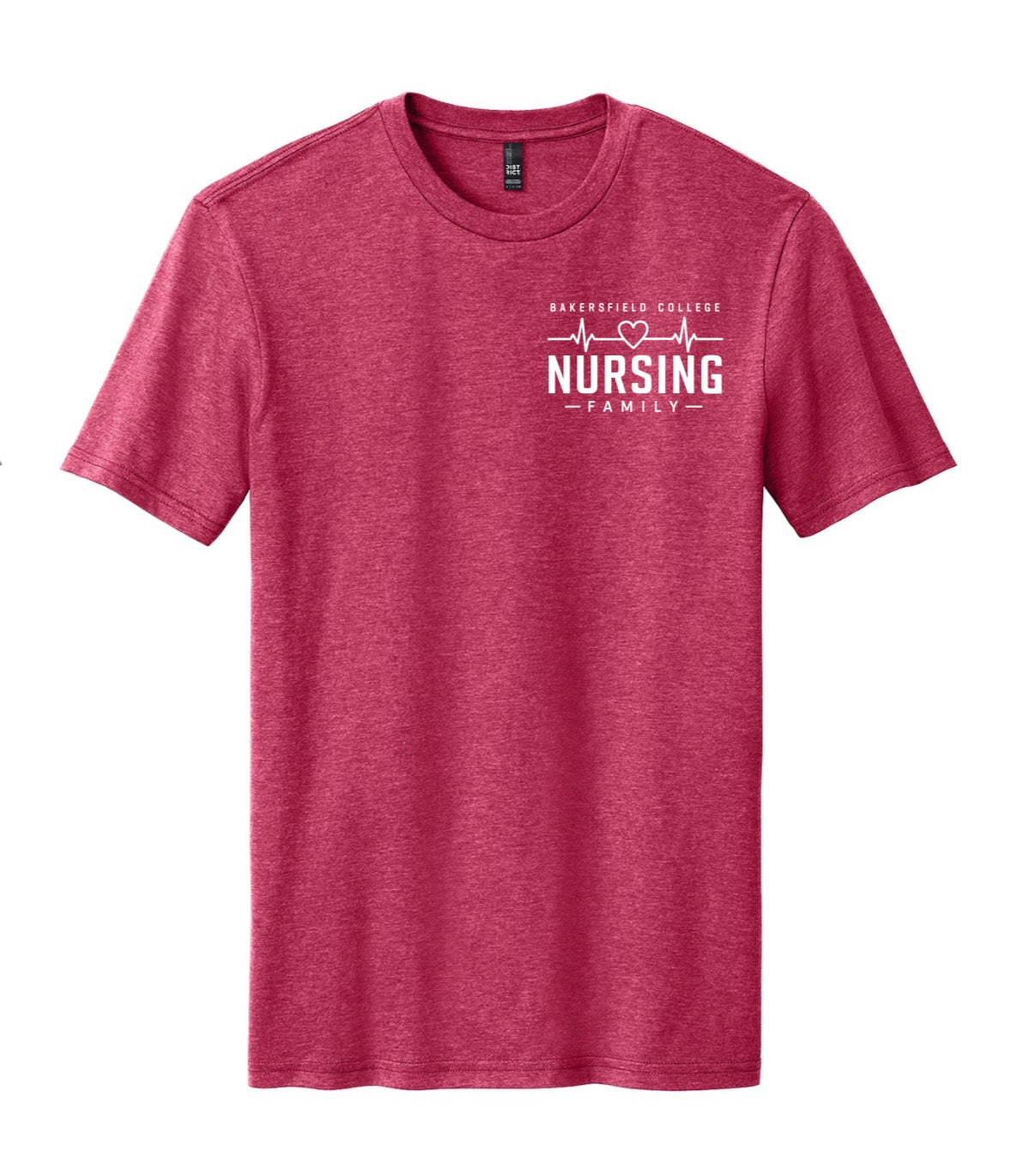 BC Heather Red T-Shirt Unisex w/ Printed LOGO 2