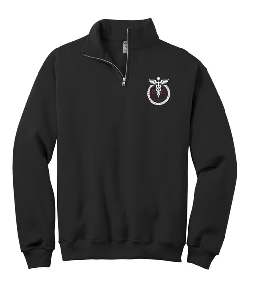 RN Black 1/4 Zip Logo 1