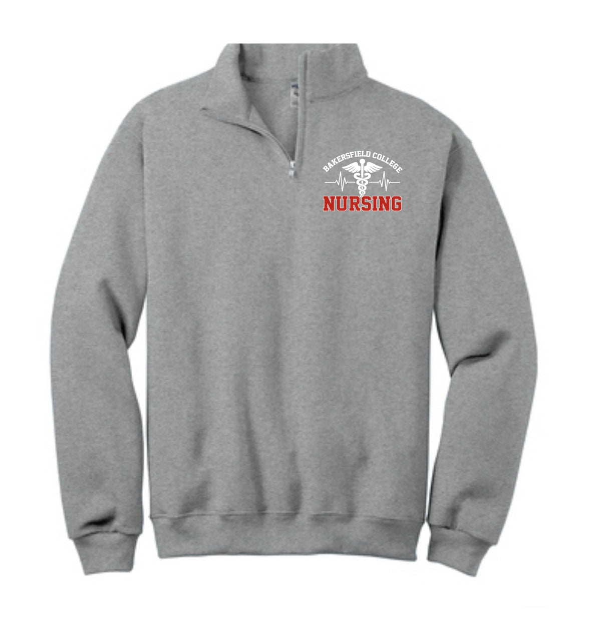 BC Sport Grey 1/4 Zip w/EMB LOGO 4