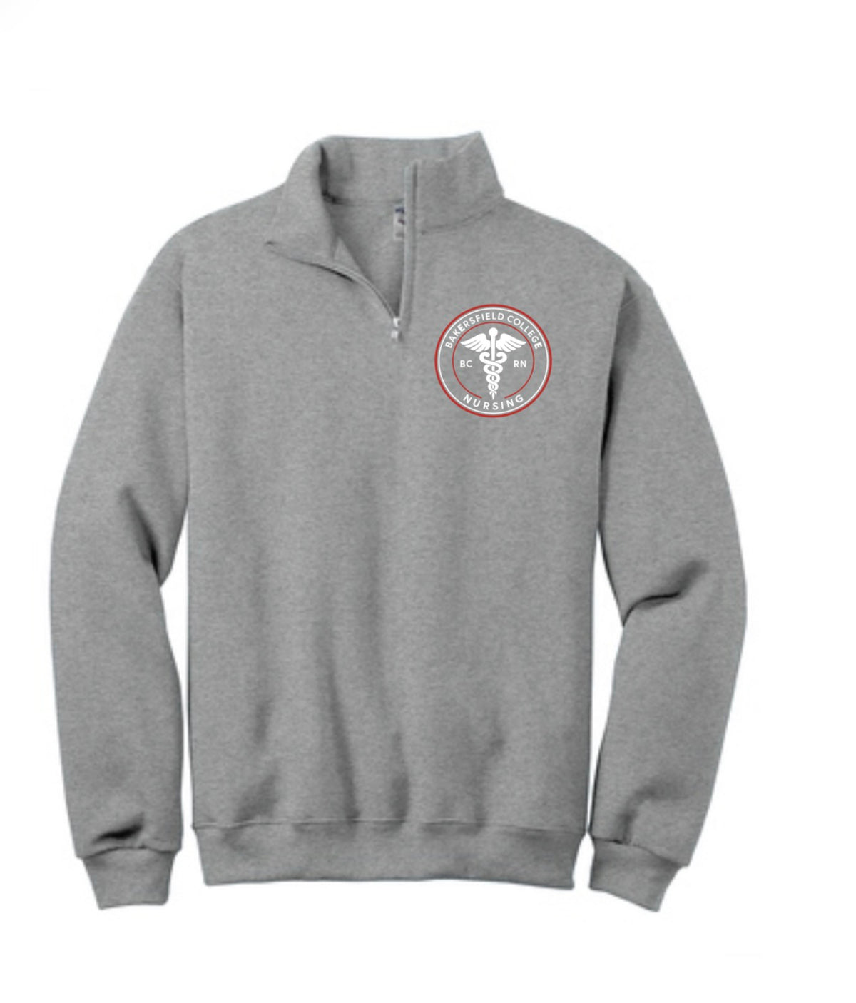 BC Sport Grey 1/4 Zip w/EMB LOGO 3