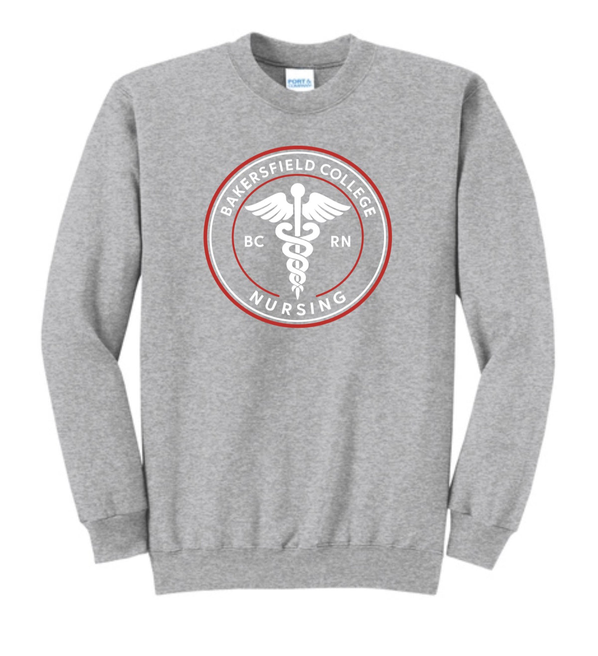 BC Sport Grey Crewneck w/ Printed LOGO 3