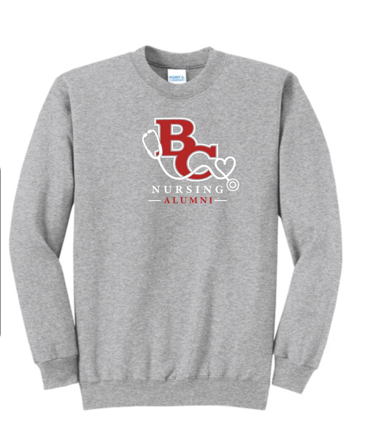 BC Sport Grey Crewneck w/ Printed LOGO 1