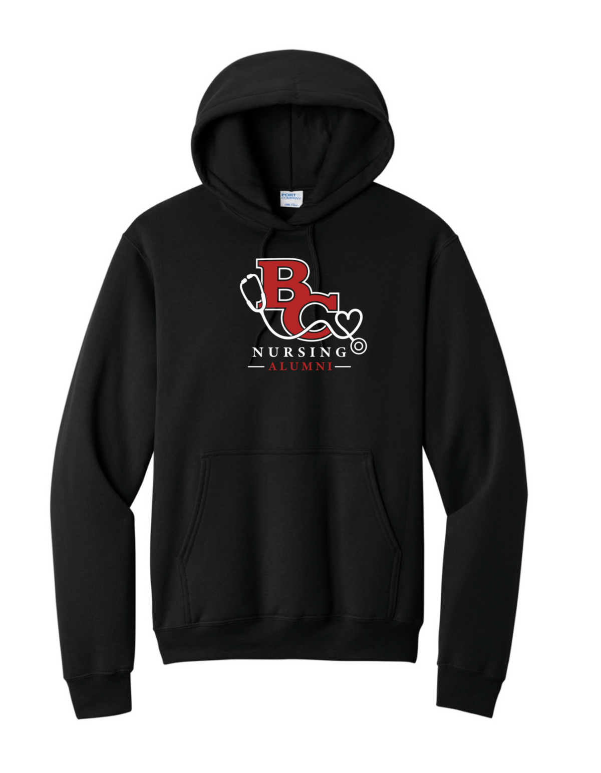 BC Black Hoodie with Printed LOGO 1