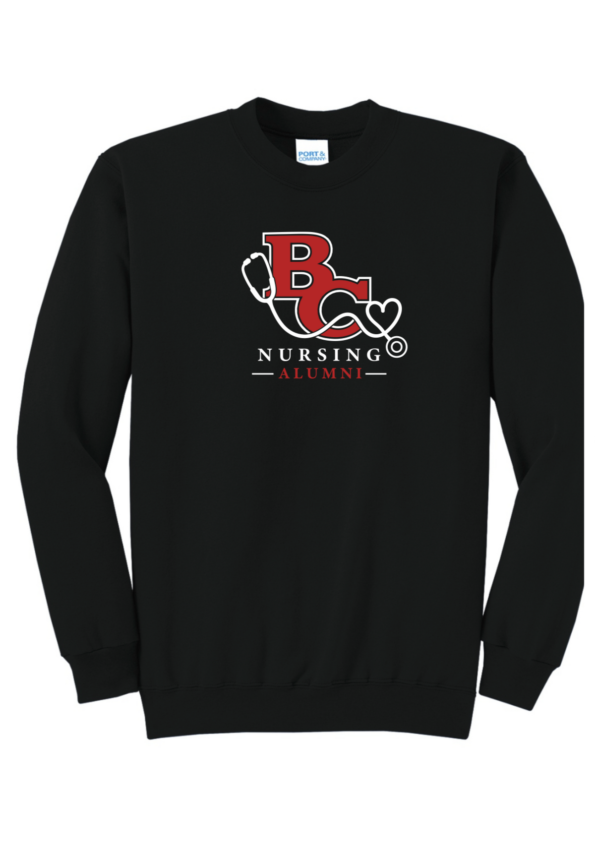 BC Black Crewneck with Printed LOGO 1